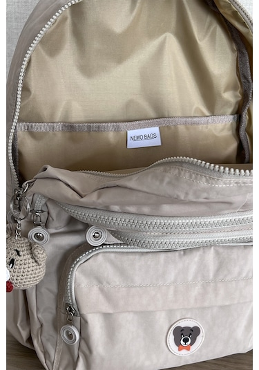 Nemo Group Bej Okul Seyahat Sırt Spor Çantası