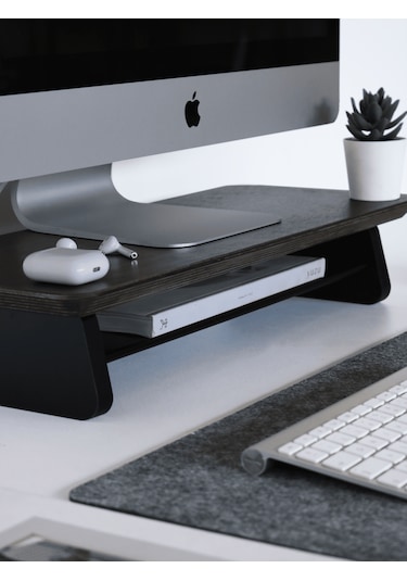 Küçük Monitör Standı Ceviz