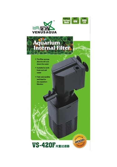 Venusaqua Vs-420F Akvaryum İç Filtre 500 L/H 6W