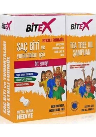 Bitex Bit Spreyi 100 ML + Şampuan 150 ML + Çelik Tarak