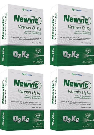 Newvit Vitamin D3 K2 Sprey 4X