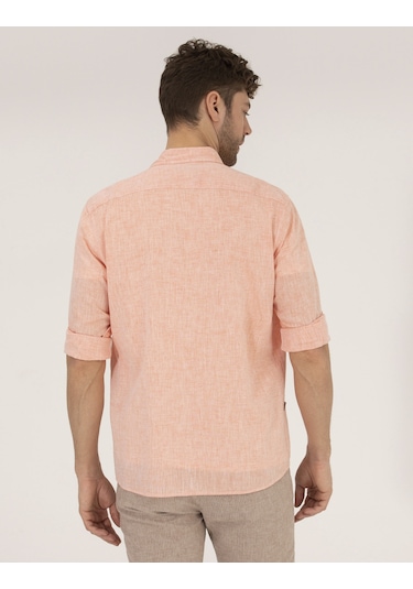 Pierre Cardin Erkek Turuncu Gömlek Desenli 50265119-vr051 Pierre Cardin Erkek Turuncu Gömlek Desenli 50265119-vr051