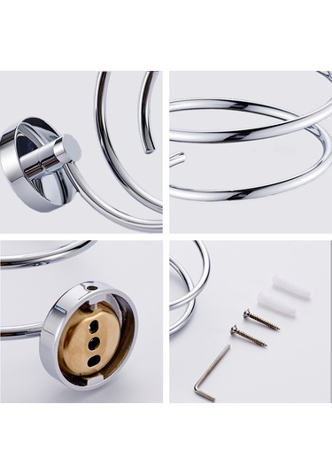 Moveevo Saç Kurutma Makinesi Tutucu Duvara Monte Saç Kurutma Makinesi Askı Rafı Cilalı Krom Paslanmaz Çelik Saç Kurutma