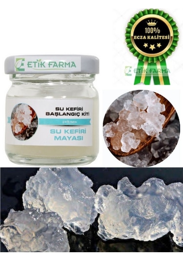 Etik Farma Su Kefir Mayası Başlangıç Kiti 40 ML