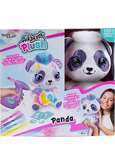 Airbrush Plush Peluş Panda