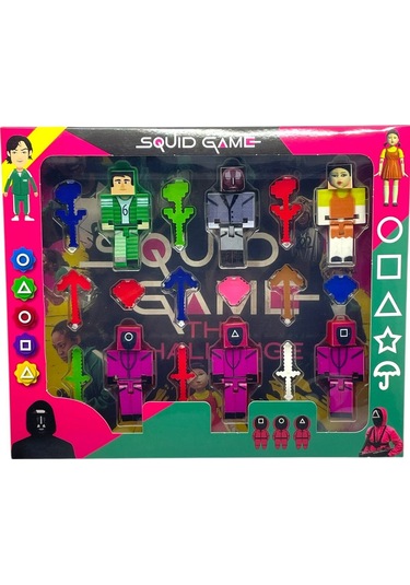 Squıd Game 18 Parça 6 Figürlü Set Oyuncak