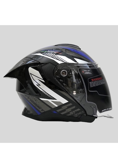 Arwic Street Model Yarım Motosiklet Kaskı Ar836 Mavi