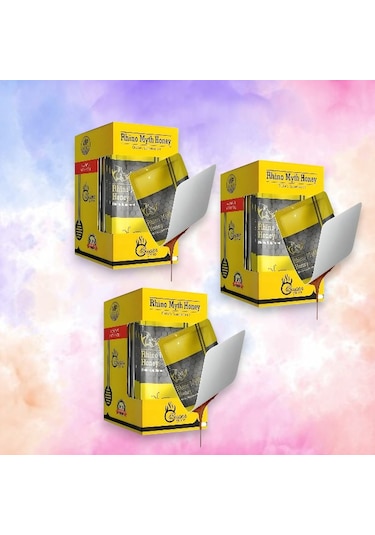 Rhino Vip Gold Myth Honey 3'lü 12 x 7 G