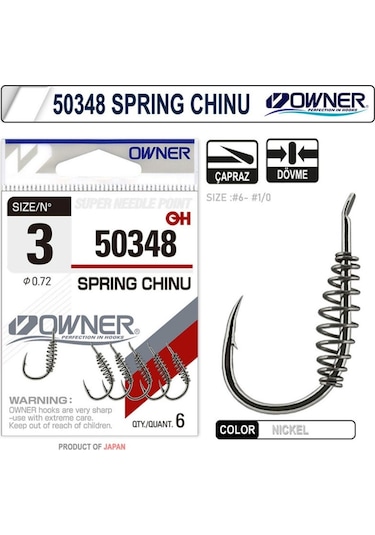 Owner 50348 Spring Chinu Nickel İğne No:1