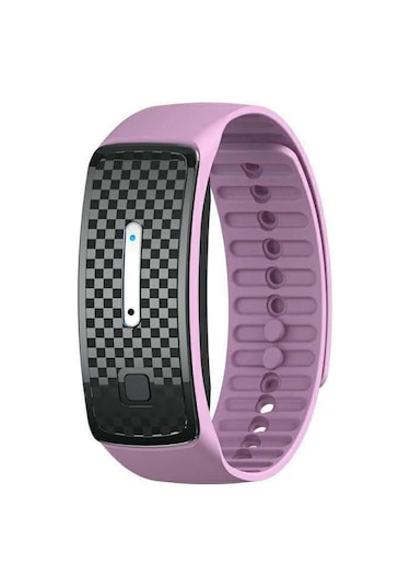 Aubyhe Siyah Yazlık Akıllı Ultrasonik Uyku Koruyucu Sivilce Kovucu Silikon Bileklik - Dış Mekan İçin Kol Saati