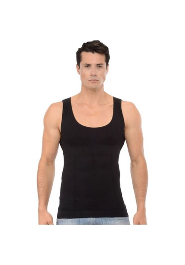 Erkek Siyah 1 Beden İncelten Korseli Atlet Korse 001