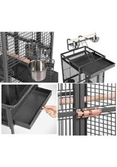 Dayang Papağan Kafesi Ayaklı 45.7 x 45.7 x 156 CM