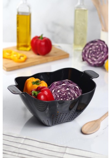 Akrilik Siyah Makarna Süzgeçi & Sebze Meyve Süzgeçi Diğer