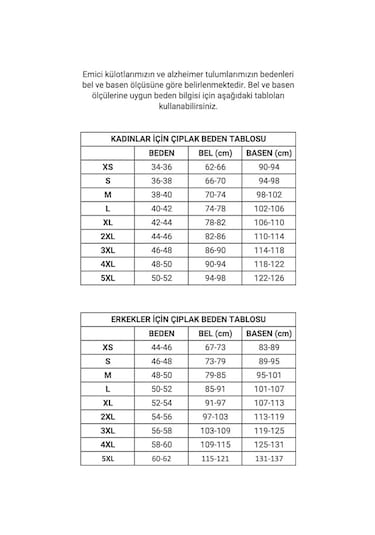 Caretex EH-38 Bacak Fermuarlı Alzheimer Erkek Hasta Tulumu L
