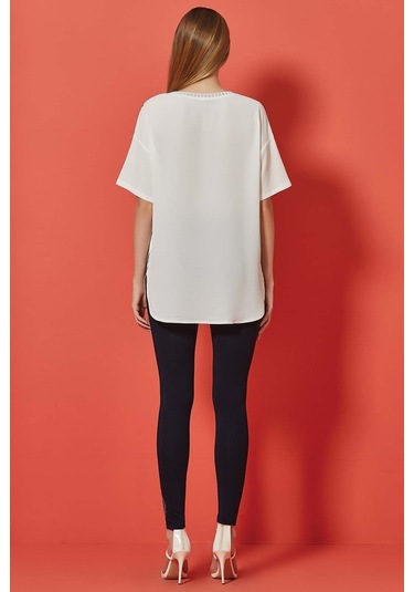 Dar Paça Lacivert Penye Tayt Lacivert