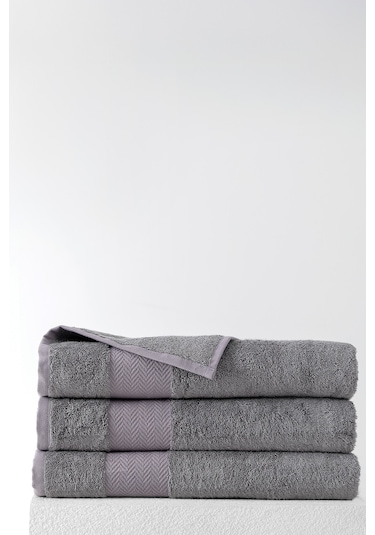 Esna Bambu Banyo Havlusu, 90x150 Cm - Antrasit Antrasit