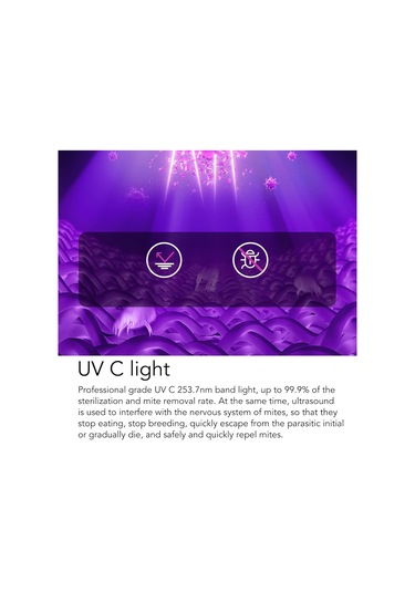 Springsun Kablosuz Uv Mayt Temizleyici - Düşük Sesli El Vakumu İle Yatak, Koltuk, Halı Temizliği