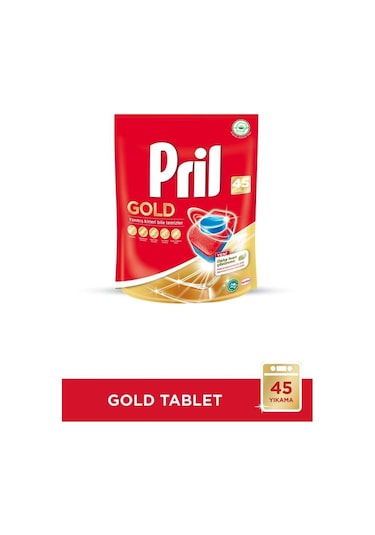 Pril Gold 90 Yıkama Bulaşık Makinesi Deterjanı Tableti 2 x 45'li Paket