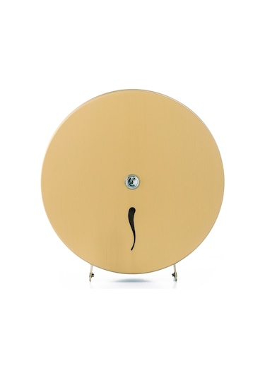 ARGESAN-Paslanmaz Çelik Jumbo Tuvalet Kağıtlığı MINI Q22 cm-ALTIN