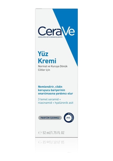 Cerave Normal ve Kuru Ciltler İçin Yüz Kremi 52 ML