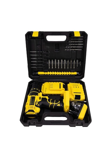 Branzeg Full Setli 24v Darbeli Matkap Akülü Vidalama