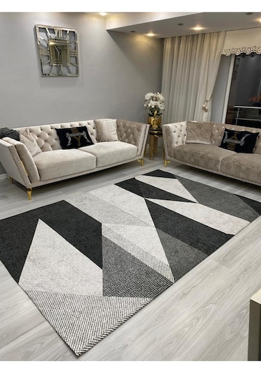 Ideal Kadife 4 M2 Ve 6 M2 Seçenekli Lastikli Halı Örtüsü 345 Ort345