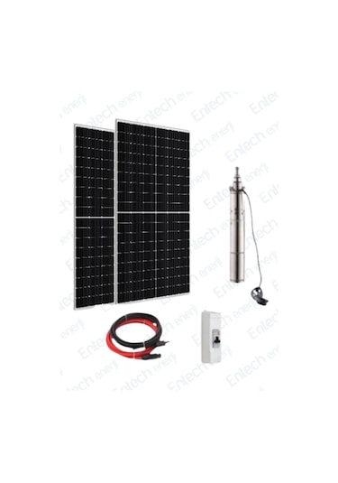 60 V Volt 860 W Watt Güneş Enerjili Dc Dalgıç Pompa Set Solar Sulama Paket Sistem