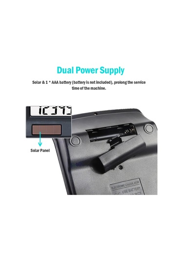 Singree 12 Haneli Solar Ve Pil Destekli Taşınabilir Hesap Makinesi, Ergonomik Tasarım Ve Geniş Klavye İle Ofis, Ev Ve Okul İçin İdeal Diğer