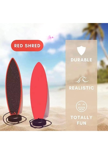 Dianziye Mini Ahşap Parmak Sörf Tahtası - 4 Adet Set İle Evde Sörf Deneyimi