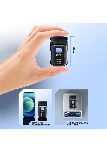 Taşınabilir Mini Anahtarlık Işık Led Yüksek Parlaklık El Feneri Siyah