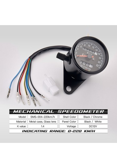 Cafe Racer Retro Özel Motosiklet Mekanik Kilometre K20477