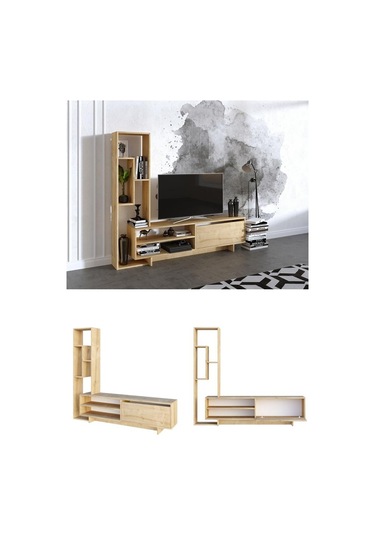 Decormet Larissa Tv Ünitesi Safir Meşe Çok Renkli