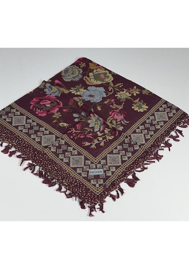 Eripek Sökme Boncuklu Tülbent 06357 Bordo