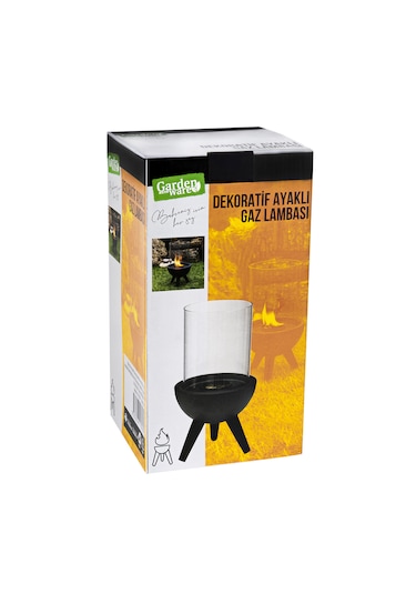 Garden With Ware Dekoratif Ayaklı Gaz Lambası