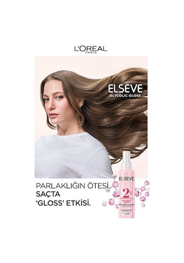 Elseve Glycolic Gloss Mükemmel Parlaklık Veren Saç Bakım Sprey Serum 150 ML