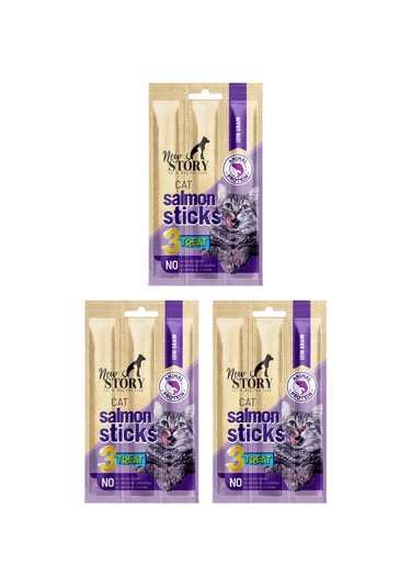Cat Salmon Stick 3 Adet 3x5gr. Somonlu, Çubuk, Kedi Ödül Maması