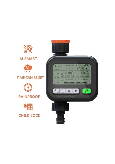 Sones Bahçe Zamanlayıcısı Otomatik Sulama Cihazı Bahçe Balkon Sulama Cihazı Akıllı Sulama Sistemi Kontrol Cihazı Siyah