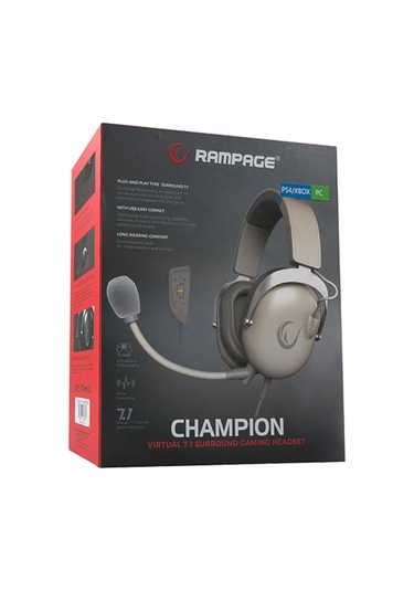 Rampage R81 Champion 7.1 Surround Kulak Üstü Oyuncu Kulaklığı