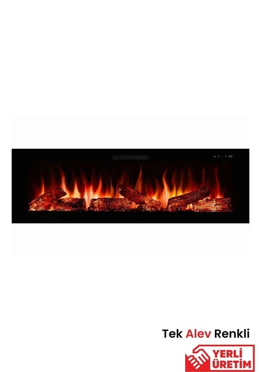 Masta 130 Elektrikli Şömine - Isıtıcısız, Cam Çerçeveli, Tek Renk