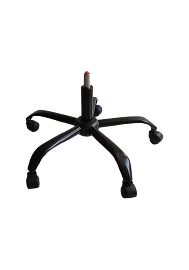 Kamusalmarket Çalışma Sandalyesi Metal Siyah Yıldız Ayak Pistonlu