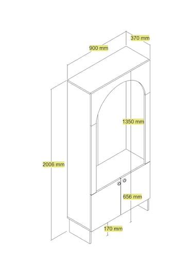 Palermo Portmanto K V105 - Krem / Traverten Krem / Traverten