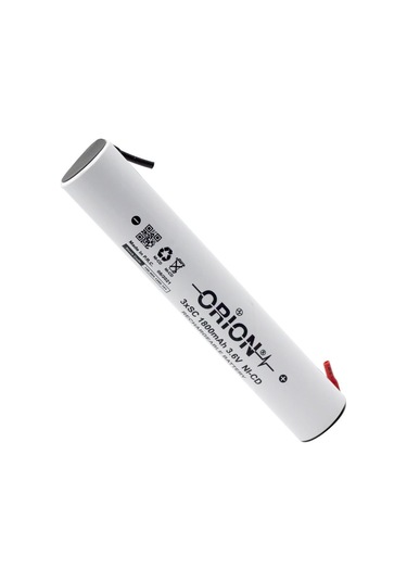Orion 1800 mAh 3.6 V Ayaklı SC Ni-Cd Şarj Edilebilir Pil