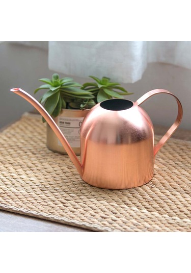 Jeehugo Gül Altın Renkli Paslanmaz Çelik Sulama Kettle, 500ml, Dış Mekan Ve Ev Bitkileri İçin, Pürüzsüz Ve Dayanıklı