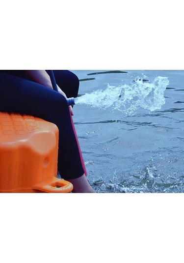 Ganzhoushop Suntek Su Sintine Pompası Manuel Kırmızı Kayık El Drenaj Vx