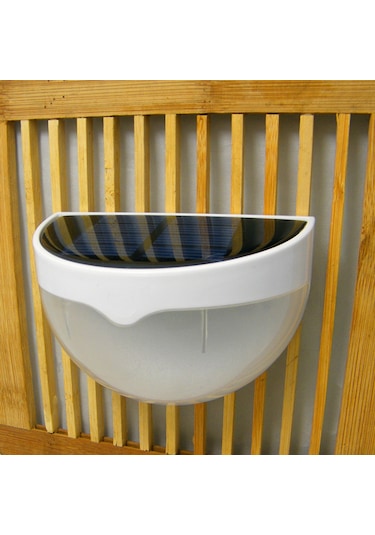 Springsun Güneş Enerjili Led Duvar Lambası Beyaz Işık Ip55 Su Geçirmez Bataryalı Bahçe/ev Aydınlatma Altın