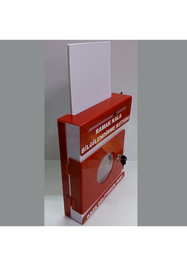 Kırmızı Pleksi A-4 Ramak Kala Kutusu