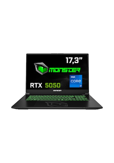 Monster Abra A7 V16.2.5 Intel Core i7 13700HX 32 GB 1 TB SSD 8 GB RTX 5050 17.3" W11H FHD Oyuncu Dizüstü Bilgisayarı