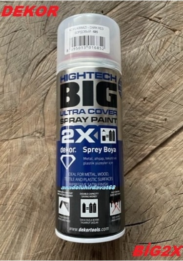 Dekor 2x 400ml Kırmızı Sprey Boya Koyu Kırmızı Boya Yüksek Kalite