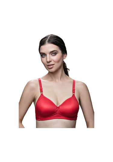 Kadın Telsiz/balensiz Kırmızı Sütyen Kırmızı