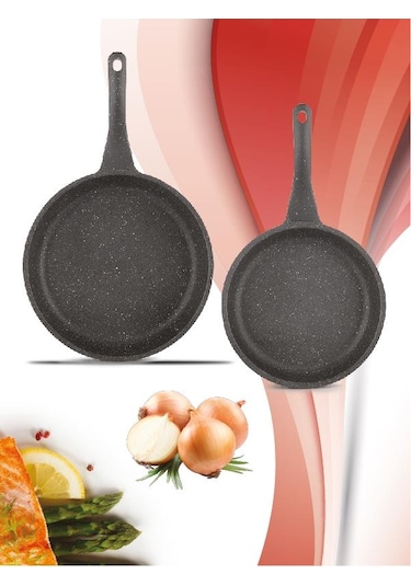 Thermoad Midas Döküm Granit  20 x 26 CM Gri 2’li Set